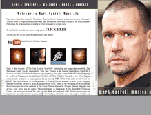 Tablet Screenshot of markcarrollmusicals.com
